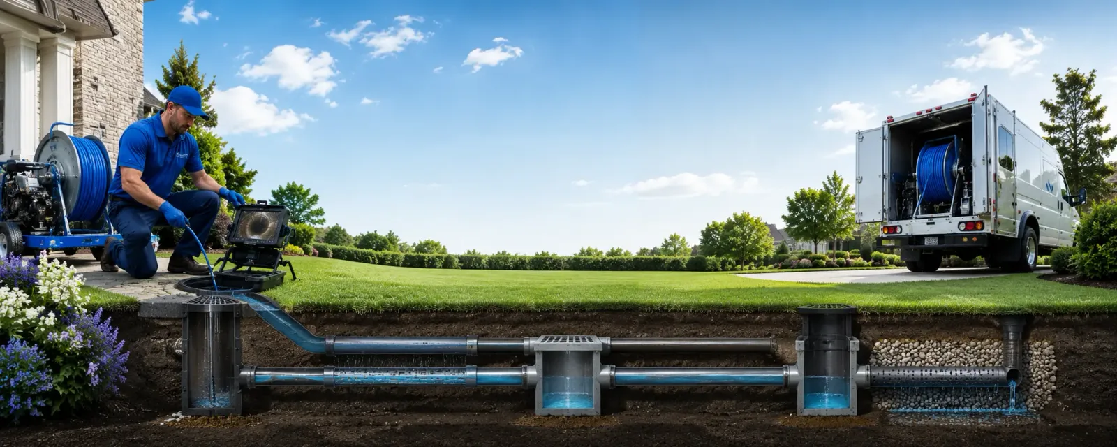 Outdoor drain cleaning information for Bomont, WV